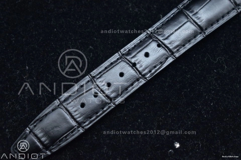 Black as Chrono Edition A7750 Portuguese Genuine) 1:1 ZF 444 Best Practical Thickness on Leather IW371482 (Same Strap 1031